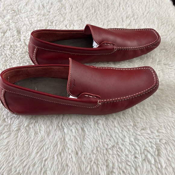 Salvatore Ferragamo Men's Brick Red Gancini Leather Driving Loafers size 12 D - Picture 4 of 16